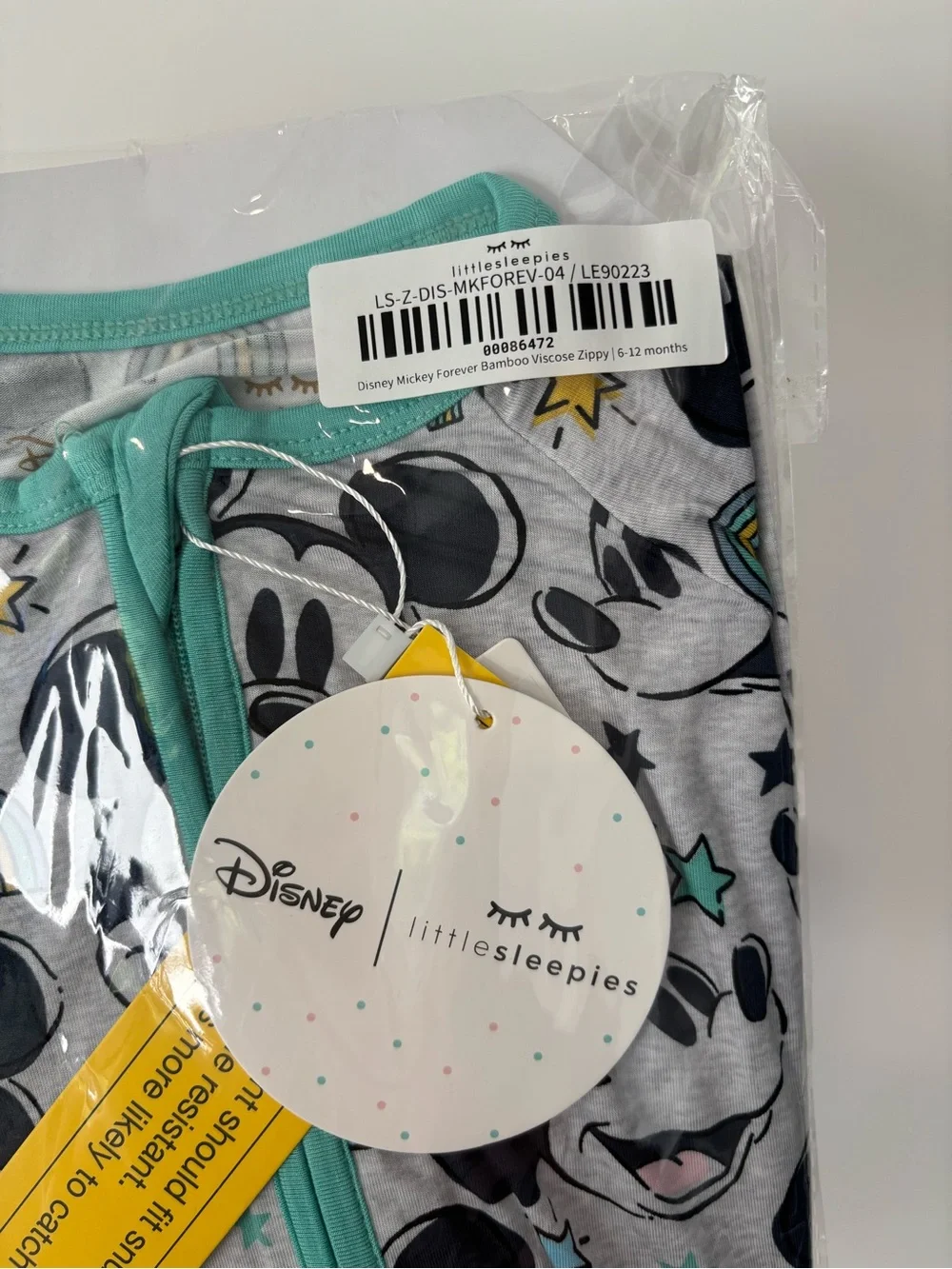 Little Sleepies Disney Mickey Forever Zippy Pajama 6/12 months